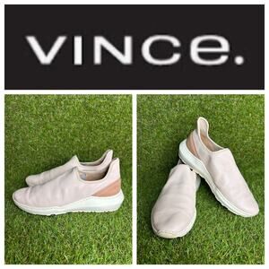 Vince. Marlon‎ Blush Leather Slip On Sneaker 8.5